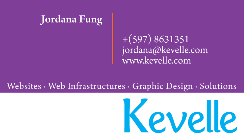 Kevelle Business Card Front